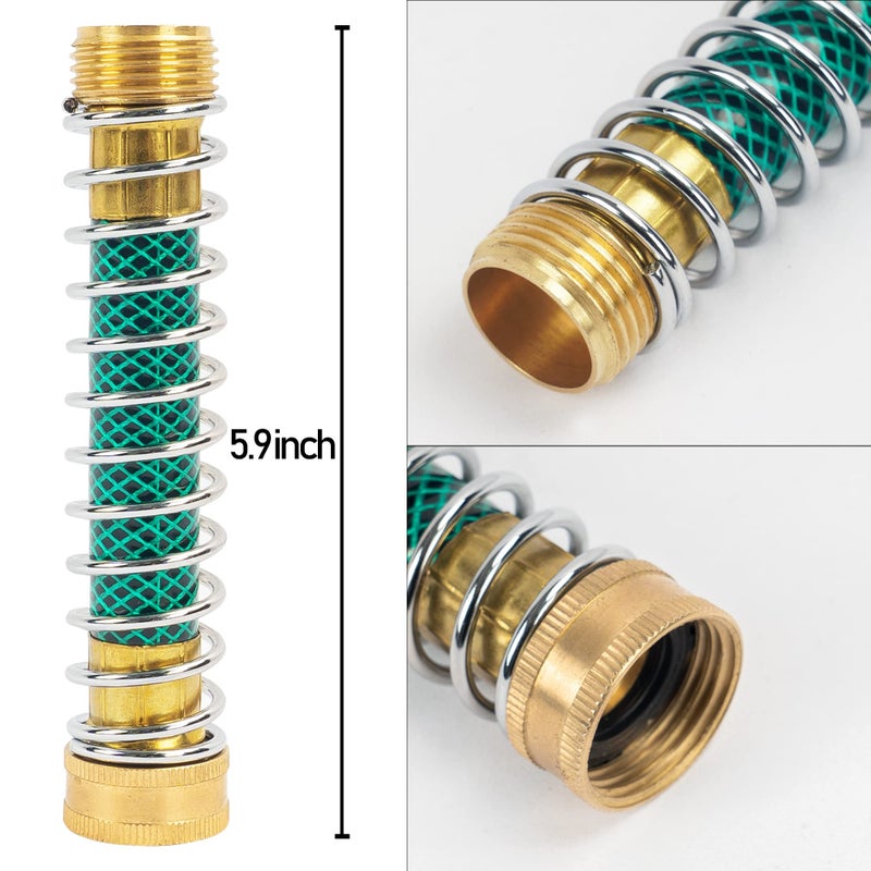 Hourleey Garden Hose Protector  Hose Extension Adapter with Coil Spring (4 PCS) - Image 2